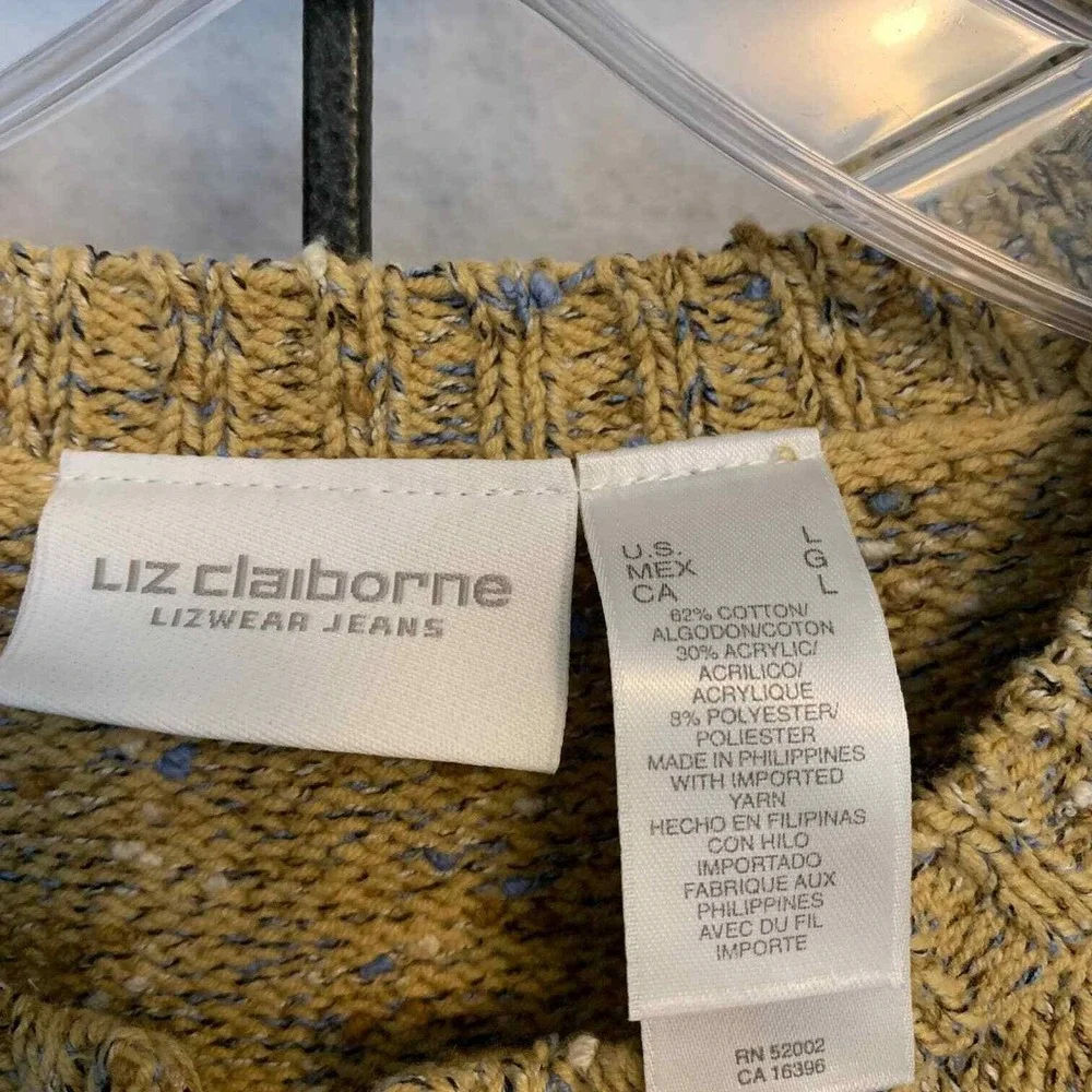 Liz Claiborne Zip Up Sweater Size‎ Large NWT